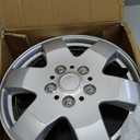 15" 7-Spokes 5085 Style Silver & Black Mould Texture Hubcaps Wheel Covers, 2 Piece