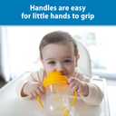 Dr. Brown's Milestones Baby's First Straw Cup, Training Cup with Weighted Straw, 9oz/270mL, Dark Blue/Vintage Yellow, BPA Free, 6m+, 2 Pack