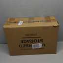 Wisuce Bamboo Under Bed Storage Containers- Underbed Organizer with Wheels with Large Dust Bag,Sturdy Wood Rolling Under the Bed Shoe Storage Organizer Drawer 2 Packs (White, Small)