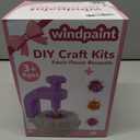 windpaint Toys for Girls 3 4 5 6 7 8 9 10 Years Old, DIY Craft Kits for Kids, Fabric Flower Bouquets for Girls Gifts, Educational Learning Detective Toys for Toddler Kids,Birthdays Gifts (Purple) (Pink)