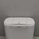 Bathroom Trash Can with Lid, Vacuum Adsorption Small Garbage Can 3.2 Gallon Press Top Lid Trash Bin with Legs Waterproof Waste Basket for Bathroom Bedroom Office Home RV