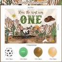 How The West Was One Year Old Party Decorations, Western First Birthday Decorations, Cowboy Balloons Backdrop High Chair Banner Cake Topper Number 1 Cowboy 1st First Rodeo