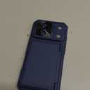 for iPhone 17 Pro Case Wallet with Card Holder (4-5 Cards), Slide Camera Cover, Military Grade Drop Shockproof, Heavy Duty Rugged Women Men Phone Case for iPhone 17 Pro 6.3" 2025, Blue