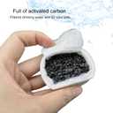 16 Pack Pet Fountain Filter Replacement,8 Carbon Filters and 8 Foam Pre-Filter Replacement Compatible with Multiple Pet Water Dspensers Water Bowl