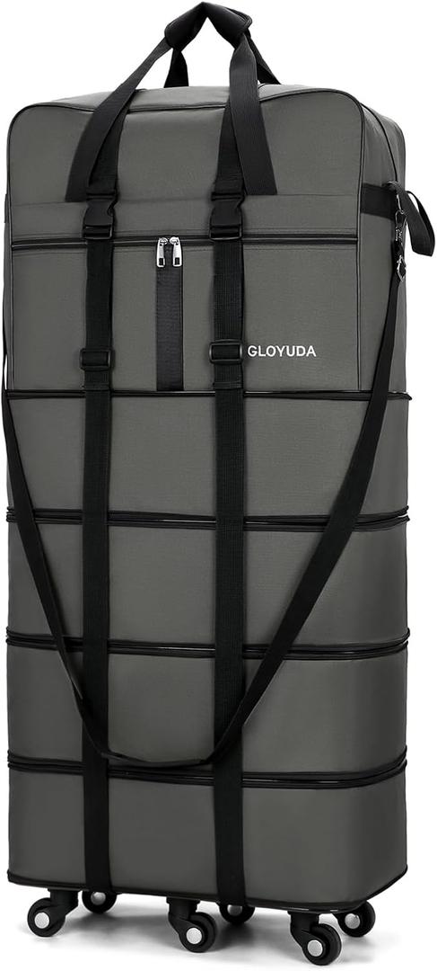 43.5 Inch Expandable Extra Large Suitcases with Wheels (Gray), 43.5 x 21 in x 11 in inch