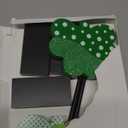 3 Pieces St. Patrick's Day Tiered Tray Decor, St. Patrick's Table Decor Shamrock Wooden Set, Irish-Themed Shamrock Decor, Green Lucky Shamrocks for Home Decor (Light Green)