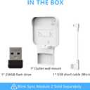 256GB Blink USB Flash Drive, with Outlet Wall Mount for Sync Module, Space-Saving Mount Bracket Holder for Blink Outdoor/Indoor Security System (Sync Module 2 is NOT Included),1Pack