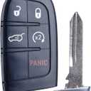 Key Fob Replacement Compatible for Jeep Grand Cherokee 2014 2015 2016 2017 2018 2019 2020 2021 Proximity Smart Key Car Keyless Entry Remote Control Remote Start M3N-40821302 68143505AC 68143505AA