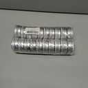 1 Ounce Aluminum Tin Jar Refillable Container, with Screw Lid, Silver 20 pcs