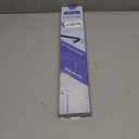 Blu-Pier Tech Heavy Duty Single Rod Standard White 28"-48" Adjustable Curtain Rod Hardware Included (Pack of 2)