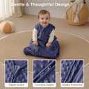 Yoofoss Fleece Baby Sleep Sack 0-6 Months with Plush Dots, TOG 1.5 Baby Wearable Blanket with 2-Way Zipper, Cotton Toddler Sleep Sack Fleece