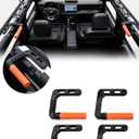 JROAD Bronco Aluminum Grab Handles Roll Bar Non-Slip Grip Handles Compatible with Ford Bronco 2021-2025 Front or Rear Seat 4 Door Soft/Hard Top,Bronco Raptor Interior Accessories 4PCS/Orange