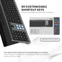 Wired Keyboard with Mini Control Deck (6 LCD Keys)