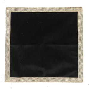 Indian Consigners Small Solid Color Velvet Cloth for Multipurpose Use (Black)