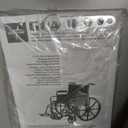 Medline Comfortable Folding Wheelchair with Swing-Back Desk-Length Arms and Swing-Away Footrests, 20W x 16D Seat