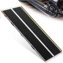 VNN Portable Wheelchair Ramp 7FT, Seamless Non-Slip Aluminum Ramps for Wheelchairs for Home, Handicap Wheelchair Ramps for Home Steps, Aluminum Loading Dock Plates, Doorways, Black