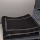 OLANLY Front Door Mat Indoor Outdoor Entrance, Waterproof All-Season, All-Weather Doormat, Sturdy Natural Rubber, Fade Resistant, Low Profile, Easy Clean Patio Porch Entryway Mat, 36x24, Black