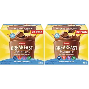 Carnation Breakfast Essentials Original Nutritional Powder Drink Mix, 1.26 Ounce (Pack of 44), BBD 10/18/2027