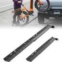 Heavy Duty Extendable Bike Ramp, Foldable Loading Ramp for Piston Pro/Pro X Rack, Fit for E-Bikes Fat Tires Mountain Bikes Mopeds, Compatible with Hitch-Mount Bike Rack Truck Trailer Tailgate
