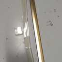 Hicarer 30'' Framed Shower Door Drip Rail with Sweep Bottom Seal, Gold