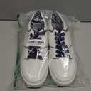 Eydram Womens Sneakers White Leather Tennis Shoes with Memory Foam Insole Low Top Platform Shoes for Women Lace Up Casual Sneakers Size 9