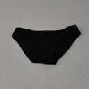Zmart Women Strappy Bikini Bottoms Full Coverage Bathing Suit Swim Low Rise Cutout Swimsuit Bottom (X-Small, Black)