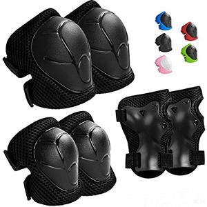Wemfg Kids Protective Gear Set Knee Pads for Kids 3-14 Years Toddler Knee and Elbow Pads with Wrist Guards 3 in 1 for Skating Cycling Bike Rollerblading Scooter, Size: M(7-13Years)