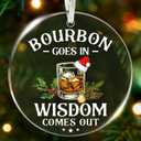 Bourbon Gifts for Men - Christmas Whiskey Ornament for Bourbon Lovers, Unique Gift, Ideal Whiskey Gift for Men, Women - Special Occasion Bourbon Gifts, Perfect Ornament