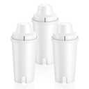 3 Pack Replacement for Brita Water Filter Pitchers and Dispensers, BPA-Free & NSF Certified, Classic OB03, Mavea 107007 35557, Metro, Everyday, UltraMax, Half-Year Filter Supply