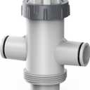 SUMMERBUDDY Split Swimming Pool Hose Plunger Valve, 2 in 1 Hose Plunger Valve Swimming Pool Part for Filter Circulation System