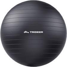Trideer Exercise Ball for Physical Therapy & Workout - Swiss Ball for Core Strength & Balance Gray