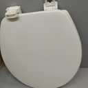 Bemis 70 Durable Plastic Toilet Seat, Round, White
