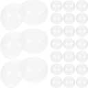 ARTIBETTER 50pcs 32mm (1.25") Clear Vending Machine Capsules, Crystal Clear Empty Prize Balls, Fillable Snap-Tight Round Capsules for Gumball Machine, Claw Machine, Classroom Prizes, Bead Storage
