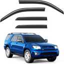 Window Rain Guards Fit for Toyota 4Runner 2003-2009, Out-Channel Window Visors Vent Visors Vent Shades Wind Deflector Dark Smoke Car Tape-on with Thicker 4PCS-B37