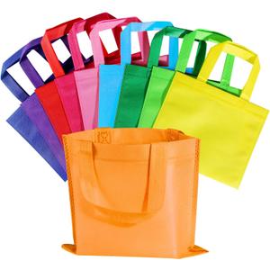 SPERPAND 30Pcs Small Gift Bags with Handles, Holiday Gift Bag Treat Tote Party Favor Bags Goodie Bags for Kids Birthday, Baby Shower, Easter Bag (A-30 Pack)