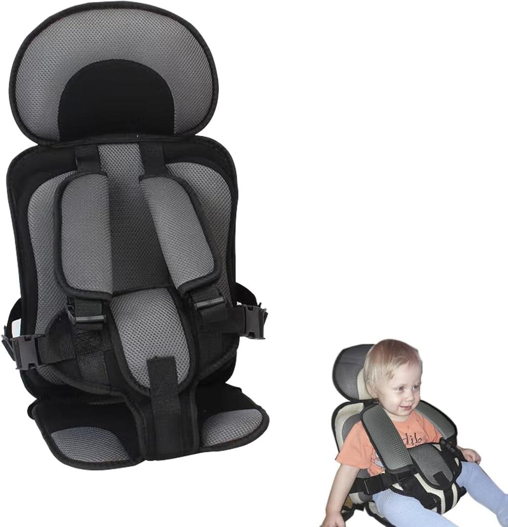 Portable Car Seat Cushion for Travel, Foldable Golf Cart Baby Seat, Universal for Most Types