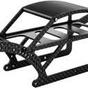 GLOBACT for TRX4M Carbon Fiber Chassis Kit RC Frame Girder Body Shell Kit 1/18 RC Crawler Car Upgrade Accessories