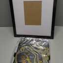 Gueevin Black and Gold Graduation Decorations 2026 Guest Book Alternative Graduation Card Box Advice Cards 11x14in Signature Board Picture Frame for Class of 2026 Congrats Grad Party Decor Supplies