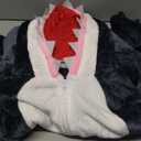 Snug Fit Unisex Adult Onesie Pajamas, Flannel Cosplay Animal One Piece Halloween Costume Sleepwear Home wear (Medium, Shark)