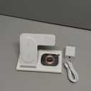 3 in 1 Foldable Charging Station for Apple Products,Wireless Charger for iPhone 17 16 15 14 13 12 Pro Max,Travel Dock Adapter&Light for iWatch Series 11 10 9 Ultra 3/2 SE 3/2,for AirPods 4 3 2 Pro 3/2 (White)