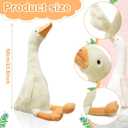 One Silly Goose Stuffed Animal, 23.6 Inch Soft Goose Doll Plush Toy Hugging Pillow, Cute Duck Stuffed Animal, Goose Stuffed Plush Toys Gifts for Kids Baby Shower Birthday Party Favors Supplies