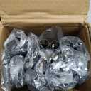 MAYOLIAH 6 Panel Folding Privacy Screen 9ft Wide, 6ft Tall Partition Room Divider Portable Office Walls Dividers, Black