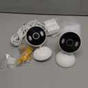 Tapo 2K Indoor/Outdoor Wired Security Camera - Works as a Baby Monitor & Pet Camera, Person/Motion/Baby Cry Detection, 2-Way Audio, Siren, Subscription-Free SD Storage or Optional Cloud, C113 (2-Pack) (White)