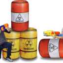 4 Pack Inflatable Battle Battlefield Barrels,Great for Party Laser Tag Gun Game Battle Obstacles by Ninostar