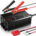 Ardroit 14.6V 30A Lithium Battery Charger, LiFePO4 Battery Charger AC-DC Smart Charger with Intelligent Trickle Charging, Cooling Fan, Switch, Dual Connection, Automatic Battery Maintainer