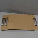 Amazon Basics Hardboard Office Clipboard, Low-Profile, Letter Size, 9" x 12.5", Brown, 6-Pack