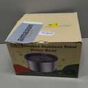 6.5L Heated Water Bowl, Stainless Steel Outdoor Heated Dog Bowl with Anti-Chew Cord, Large Capacity Heated Pet Slow Drinking Dish Provide Warm Water in Winter for Dogs