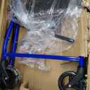 Medline Steel Rollator Walker with Seat, Blue, 300 lb. Weight Capacity, 8 Wheels, Foldable, Adjustable Handles, Rollator Walker for Seniors, Rolling Walker for Mobility Impairment