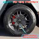 Wheel Center Caps for Tesla Cybertruck Accessories - Full Coverage Lug Nut Covers for Rims Exterior Protection with Removal Clip Installation, Set of 4