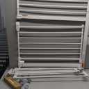 keny 29"-42.5" Baby Gate for Stairs, Auto Close Safety Dog Gate, Pressure Mounted Easy Walk Through Pet Gate for Doorways, Durable Stair Gate, 30" Tall, White